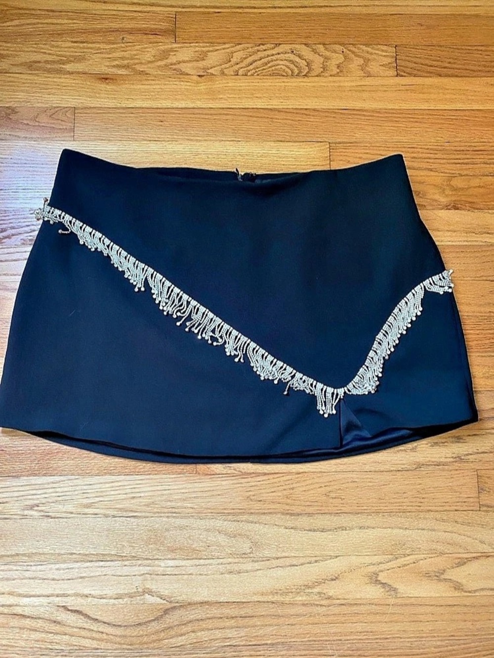 FOREVER 21 Fringe Mini Skirt Size Medium Like New 3XL rhinestone